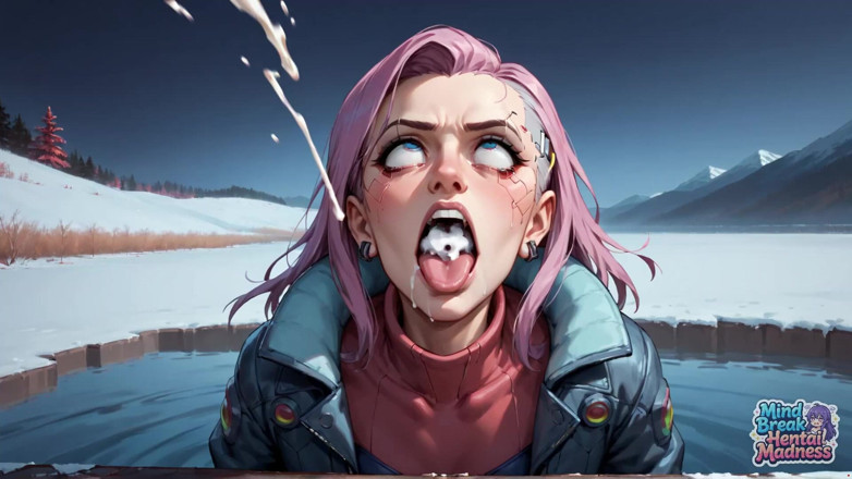 Mind Break Hentai Madness: Orgasme bertudung Crimson di Puncak Snowy