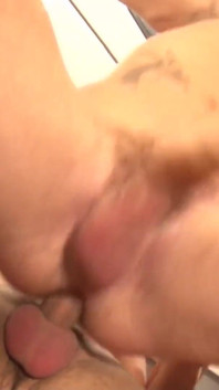 Exclusive video Bareback: Anal fuck between sexy horny boyfriends cumming in the kitchen