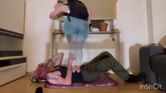 Lizzy Crush: 85kg Trampling Challenge - Testing How Much His Body Can Take