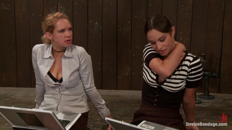 Device Bondage by Kink: Amber Rayne, Rain Degrey, and Ariel X Part 1 of 4 of...