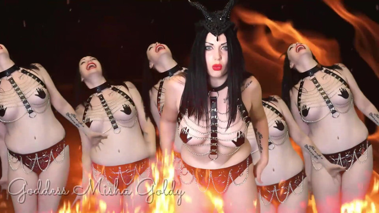 Goddess Misha Goldy: 让你的最后一次高潮，为你的恶魔离开自己！Executrix-fantasy 撸管指挥