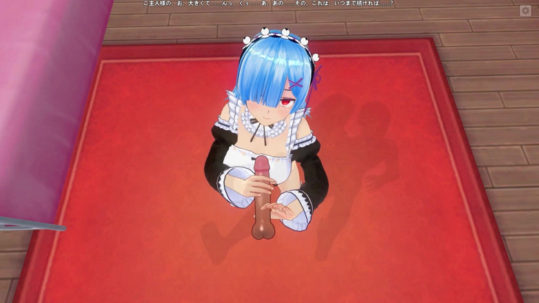 H3DC: 3D hentai POV Rem jerks your dick off