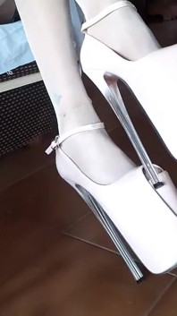 Patent Leather Shoes with Very High Heels, My Passion