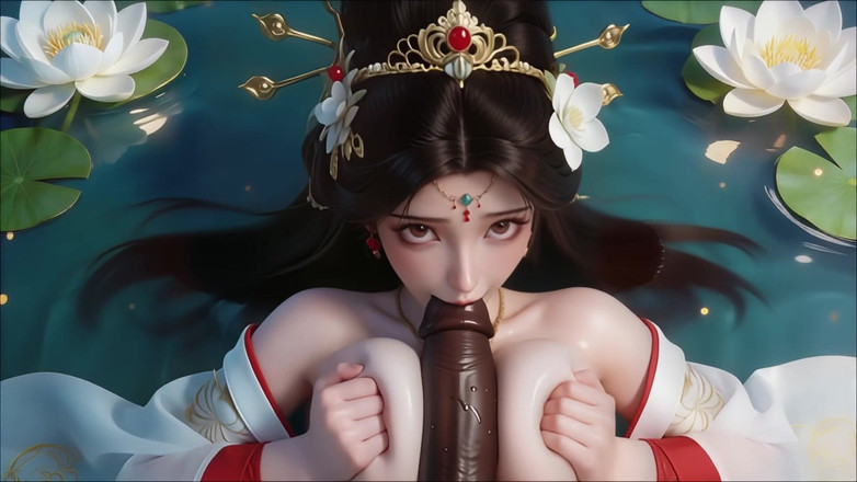 AI-JOE: Китайська старовинна костюмована фея пристрасно зустрічається зі своїм коханцем, але раптово була оточена - ai generated