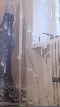 Hot MILF Masturbates Behind the Curtain at Work