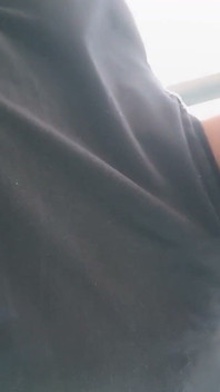 Smoking Outdoor and Showing Balls and Soft Uncut Cock