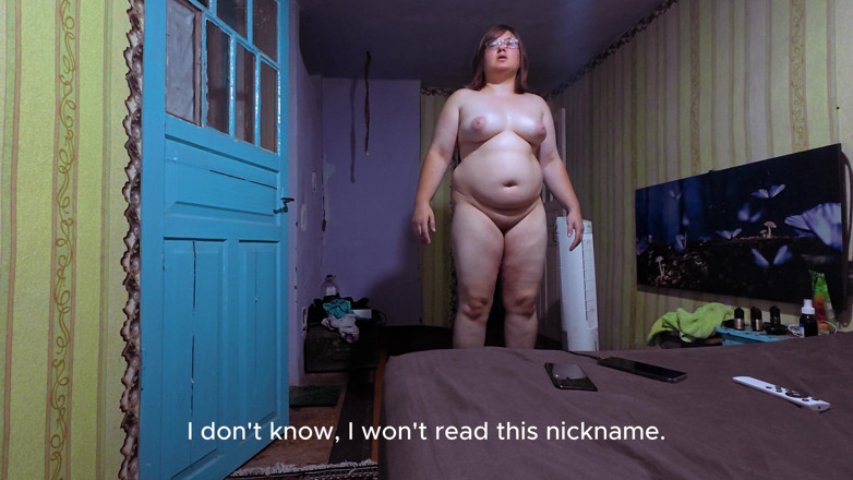 SchoolPrincess: Naked Curvy Brunette on Vibration Platform Reads Comments English Subtitles