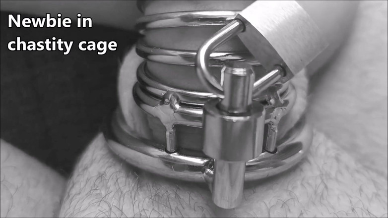 Cuckoby: First chastity cage experience, happy cuckold