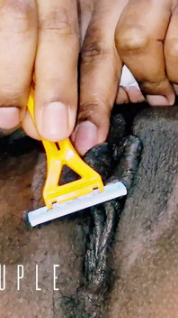 'depile Minha Buceta Gorda' Esposa Indiana Buceta Raspada Marido