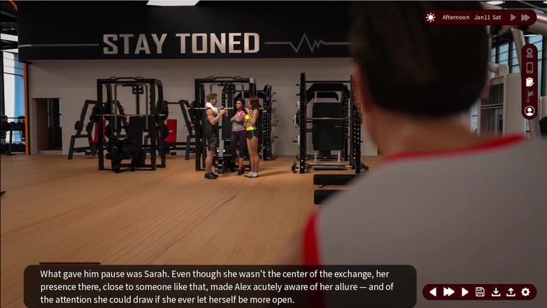 Johannes Gaming: Viskningar av Desire 7 Sarah och Alex gick till gymmet med...