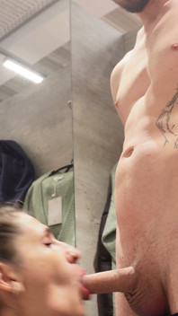 Caught in the Lunch Break: Quickie in the Locker Room