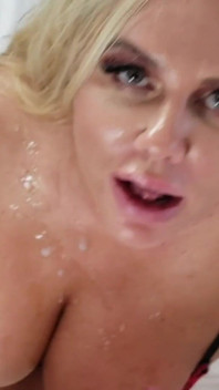 Big Boobs Blonde with Sexy Tan Lines Fucking My Huge Cock Karen Fisher