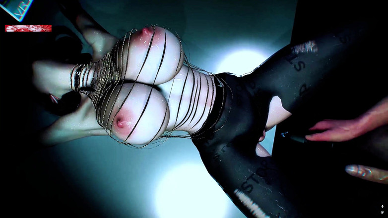 X Hentai: Modella di dea tettona di cyberspace - animazione 3D hentai