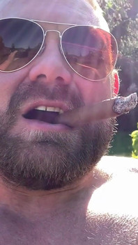 Smoking My Cigar Outdoors in the Summer Heat