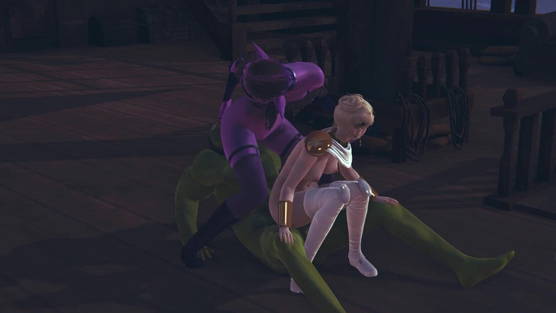 Waifu club 3D: Orc चरमसुख के लिए एक अंधेरी और हल्की योगिनी लाई