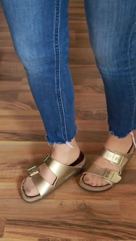 Birkis asmr - sandals kéo & trượt trên sàn gỗ