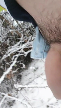 Peeing in Snow Land- Snow Everywhere