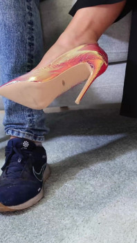 Sexy Landlord in High Heels Goes Femdom on Her Tenant