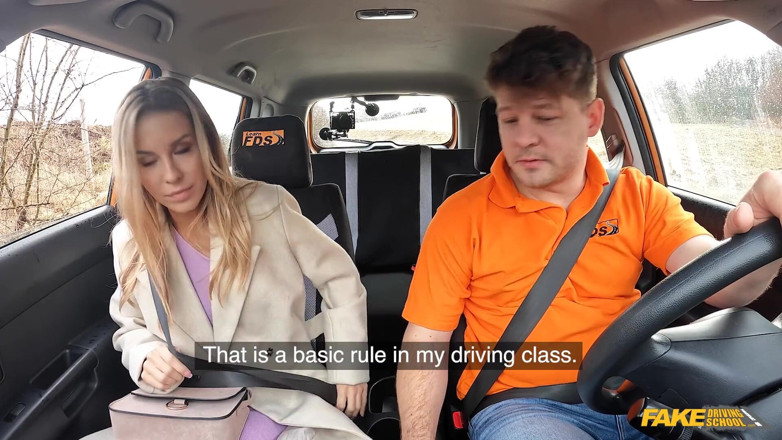 Fake Driving School: Fake Driving School - Road Rage Followed by Rough Fuck, Lucky...