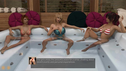 Dirty GamesXxX: Feliz matrimonio: sexo lésbico en grupo en el jacuzzi ep.45, 46