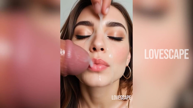 Lovescape: Intensywna sesja ustna: kneblowanie i ostateczna nagroda lepka na twarzy