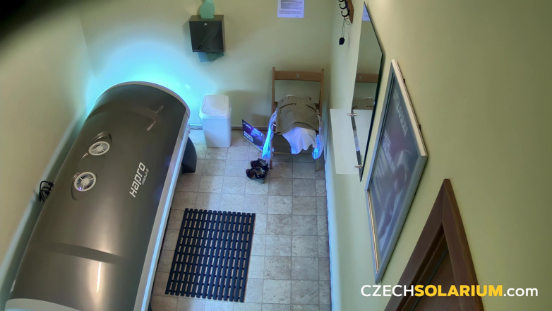 Czech Solarium: Чешский солярий 322: Знойное солярие шоу зрелой дамы