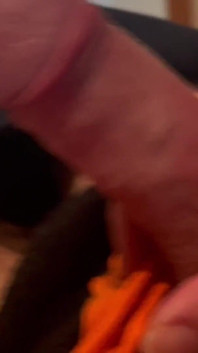Aftrekken in zwarte en oranje jockstraps