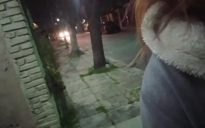 Activecouplearg: Public Sex on the Street Outdoors Caught Fucking by Police...