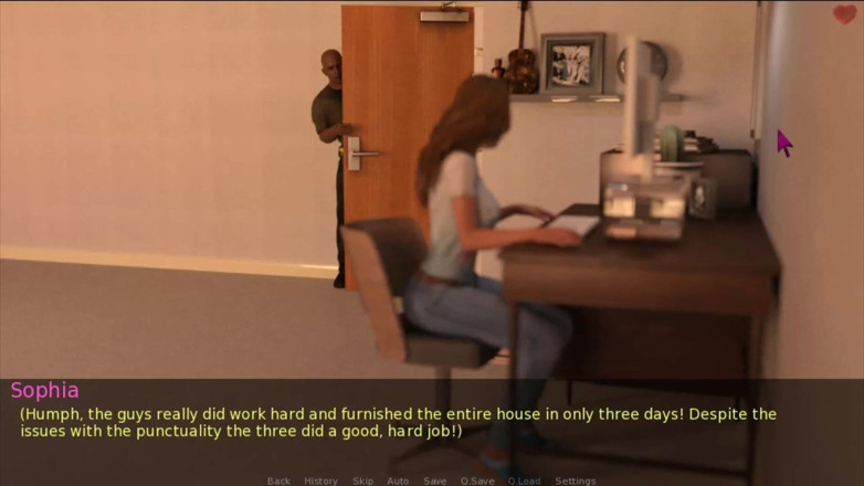 Visual Novels: Isteri dan ibu tiri bahagian 17 - keluar dari bilik mandi dan...