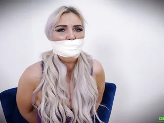 Gag Attack: Roxee - Microfoam tape gagged