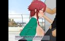 Hentai produce: Tomo Chan soumet une énorme bite au fond de sa gorge...