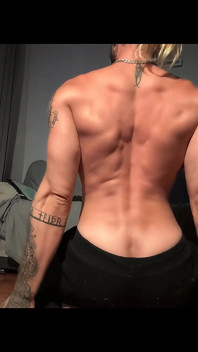 Sexy Spanish Guy Stretchs and Plays a Bit Just Arriving Home After Work