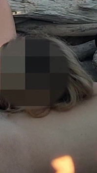 Pussy Flash - Stranger Caught My Stepdad Touching My P...a Public Beach and Jerked off His Dick - Misscreamy
