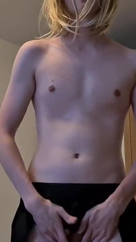 Blonde Trap Sucking on His Big Dick and Swallowing His Big Juicy Load - Prettyboi2000x