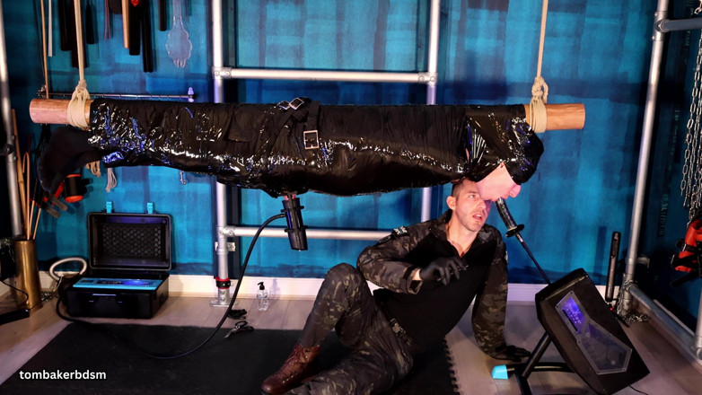 TomBakerBDSM: Suspended, Milked and Throat Fucked in Bondage 4K