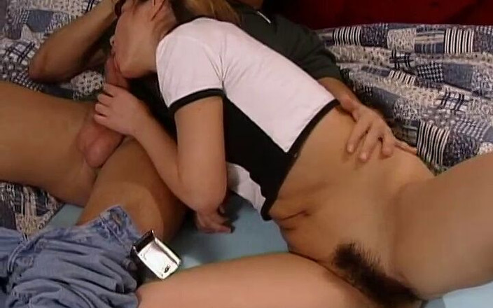 Magmafilm: This Teen Has a Very Dark Hairy Pussy