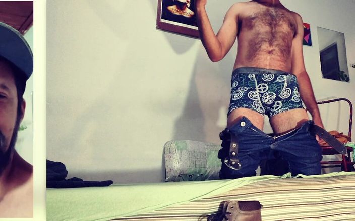 Stink HairyMale: जींस पर वीर्य