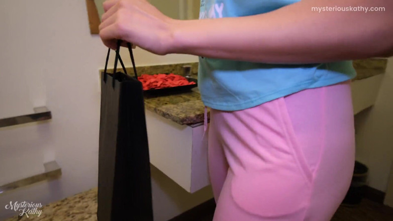 Mysterious Kathy: Shy Girlfriend Becomes a Slut on Valentine's Day