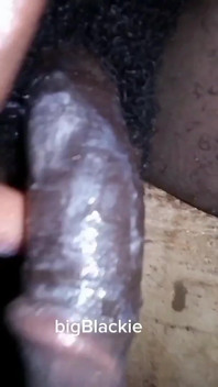 New Video I Shaved and Play My Big Black Dick and Cum