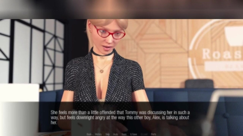 3DXXXTEEN2 Cartoon: A primeira experiência sapphic de Jessica. 3D pornô cartoon sexo