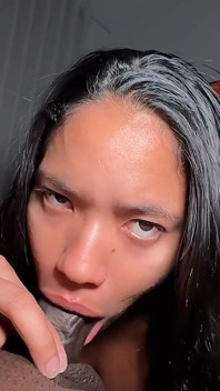 Si Dia Menunggang Setiap Inci kote hitam besar sehingga dia pancut pada pantat saya
