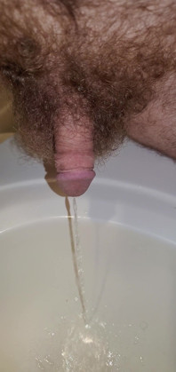 Closeup of My Cock Peeing in the Sink 1