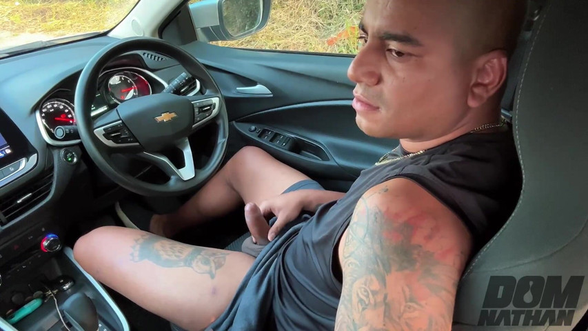 Wanker Jerks in the Car, Pees and Cums on the Street (Dom Nathan) Wanker Jerks in the Car, Pees and Cums on the Street (Dom Nathan)