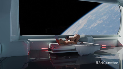 3dxpassion-transgender: Sci-fi Lab Secrets - 18letá kráska Akari jezdí na reverzní cowgirl, bere...