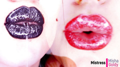 Goddess Misha Goldy: Godaan hitam vs merah JOI