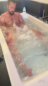 Hung Italian Jerks off Alone in His Penthouse Bathtub