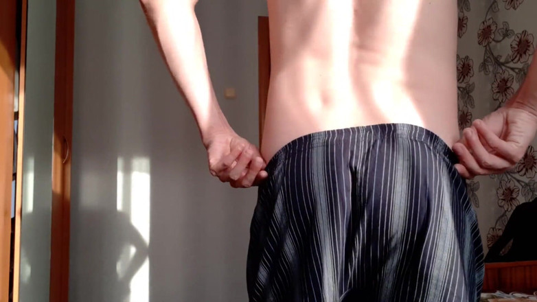 AlexRusFun: Russian student masturbates his big cock and cums on his...