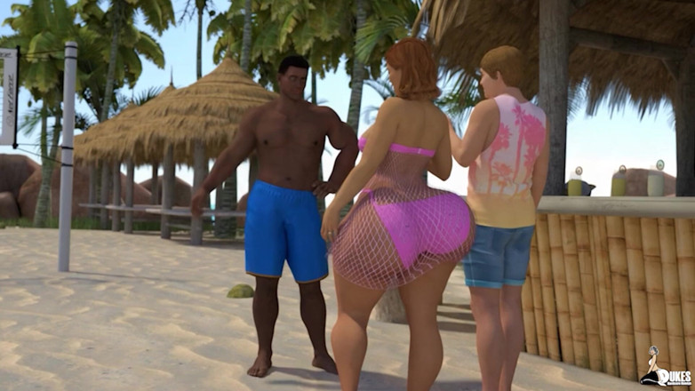 Dukes Hardcore Honeys: Dicke kurvige PAWG-MILF frau keagan nimmt schwanz in ihren urlaub