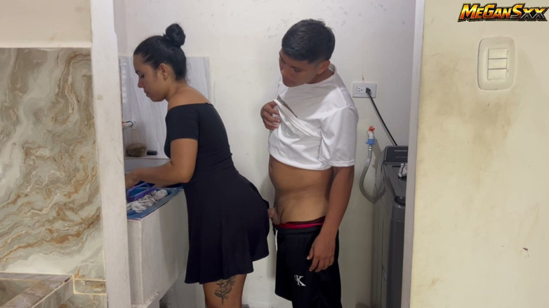 MeGanSxx: I Fuck Her Hard Against the Laundry Room