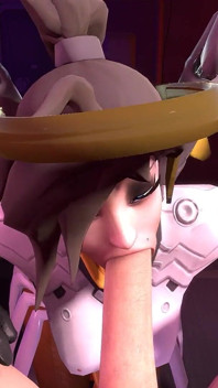 Mercy bakış açısıyla dizlerinin üzerinde yarak emiyor | Overwatch Parody